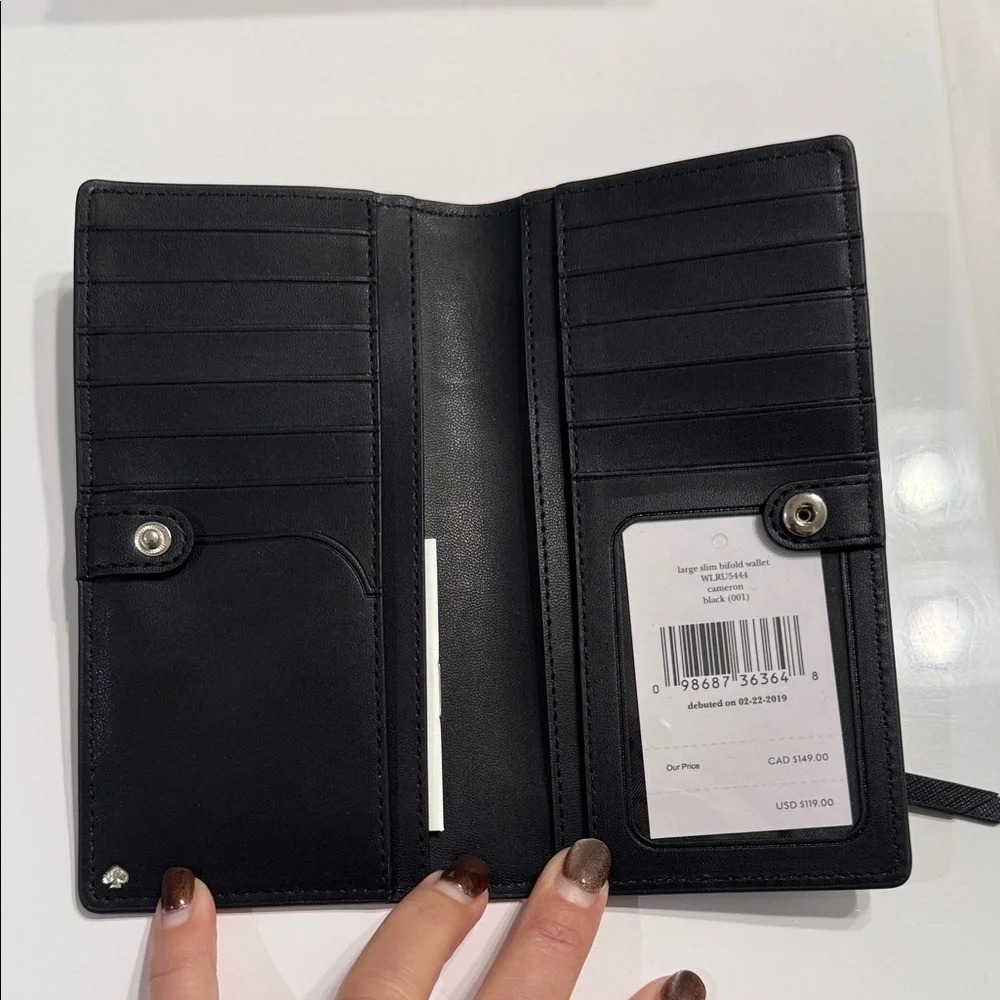 Kate Spade Black Leather wallet